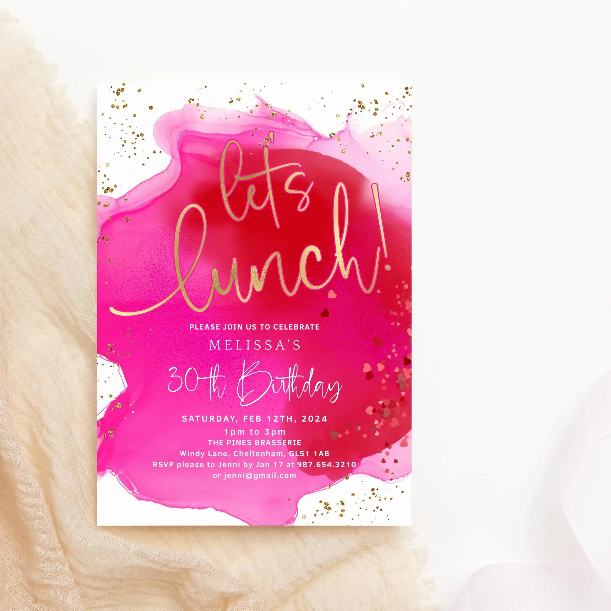 free printable lunch invitation templates