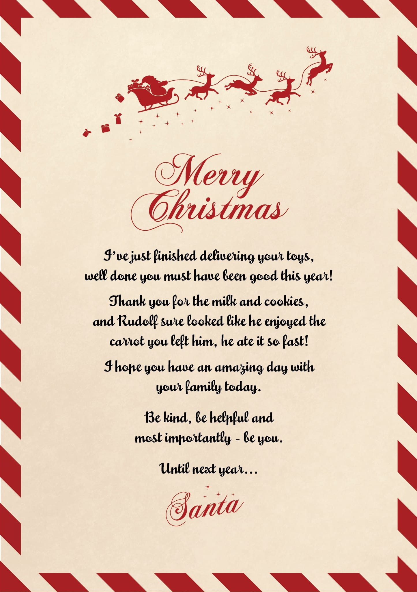 Letter From Santa Letter From Santa