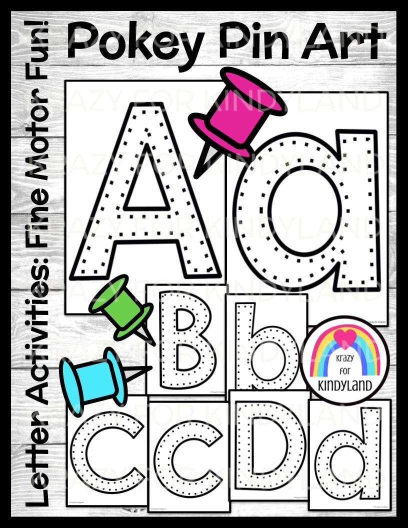 Letter Pokey Pin Art Push Pin The Alphabet Fine Motor And Literacy Center Letter Pokey Pin Art Push Pin The Alphabet Fine Motor And Literacy Center