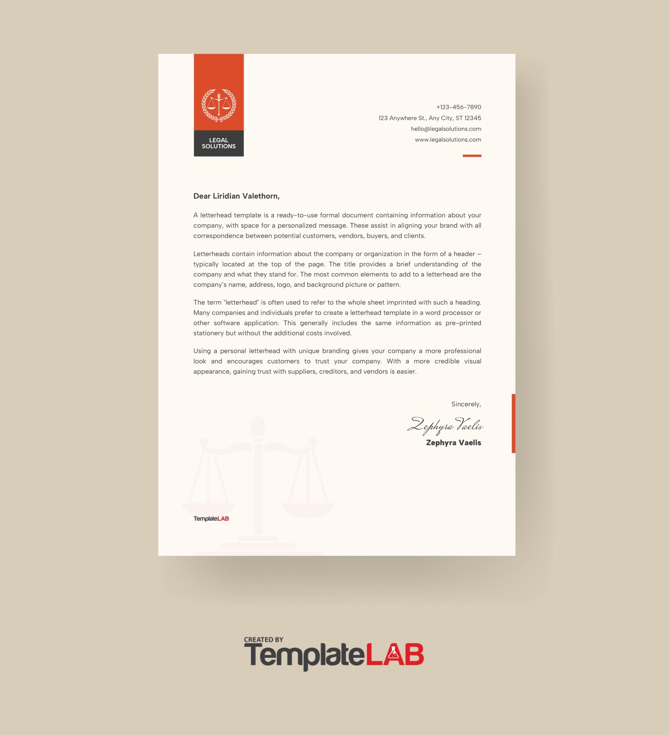 Letterhead Templates Letterhead Templates