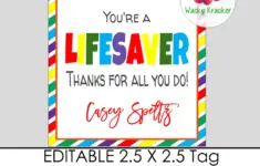 Lifesaver Gift Tag