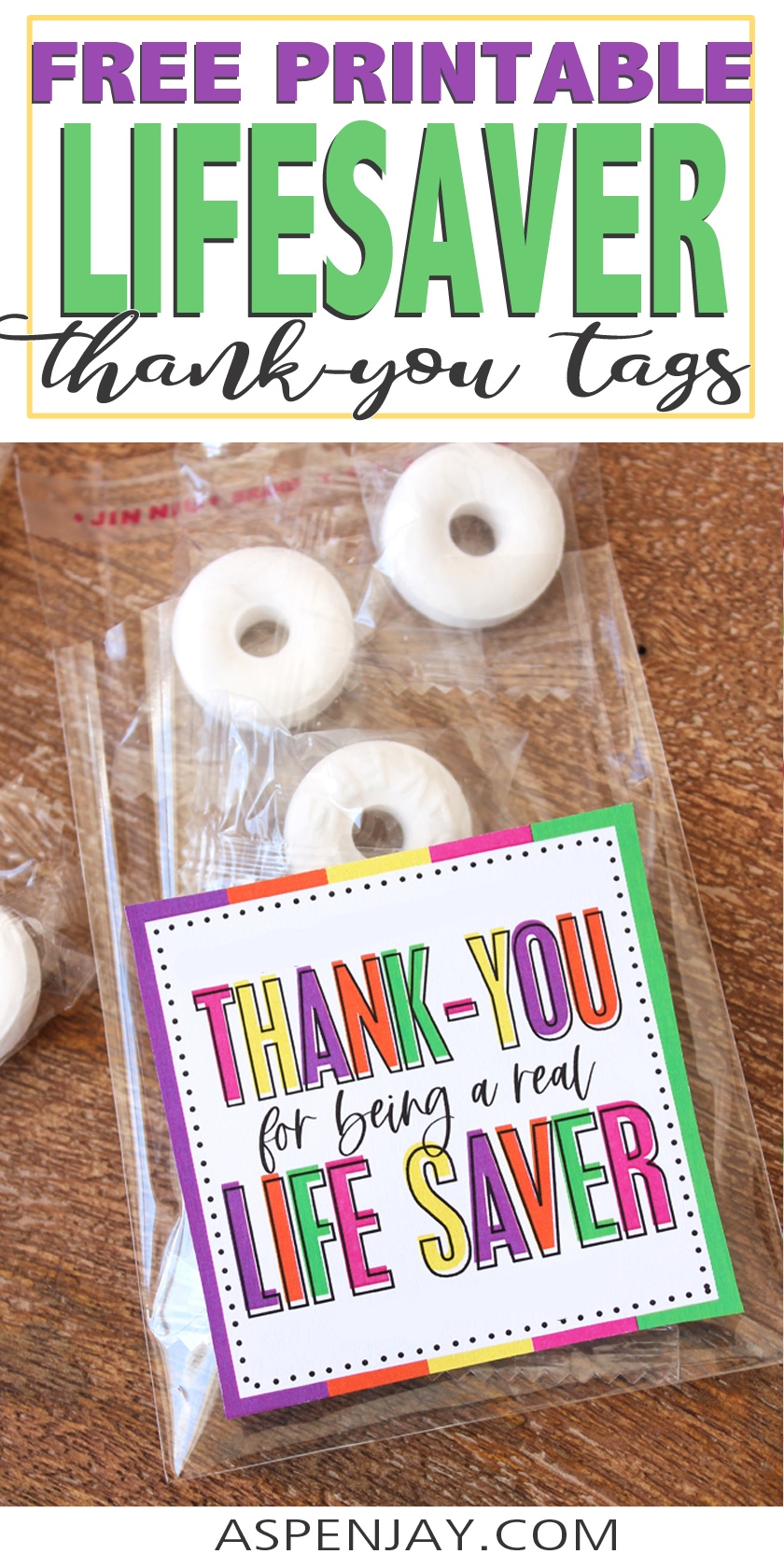 Lifesaver Primary Teacher Appreciation Free Printable Tags