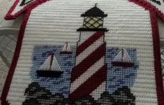 Lighthouse Welcome Sign Plastic Canvas Kit