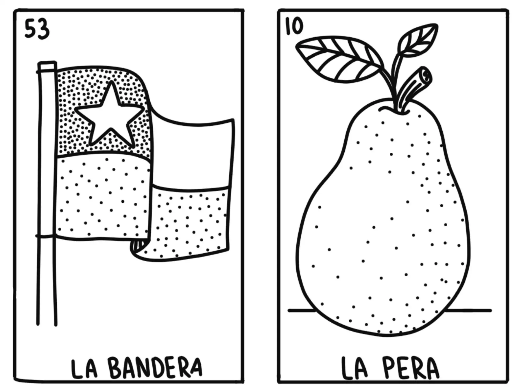 Loteria Coloring Page Pdf Digital Loteria Coloring Page Pdf Digital