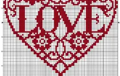 Love Heart Free Cross Stitch Chart