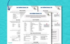 Low Sodium Grocery List