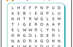 Lunar Chinese New Year Kids Word Search