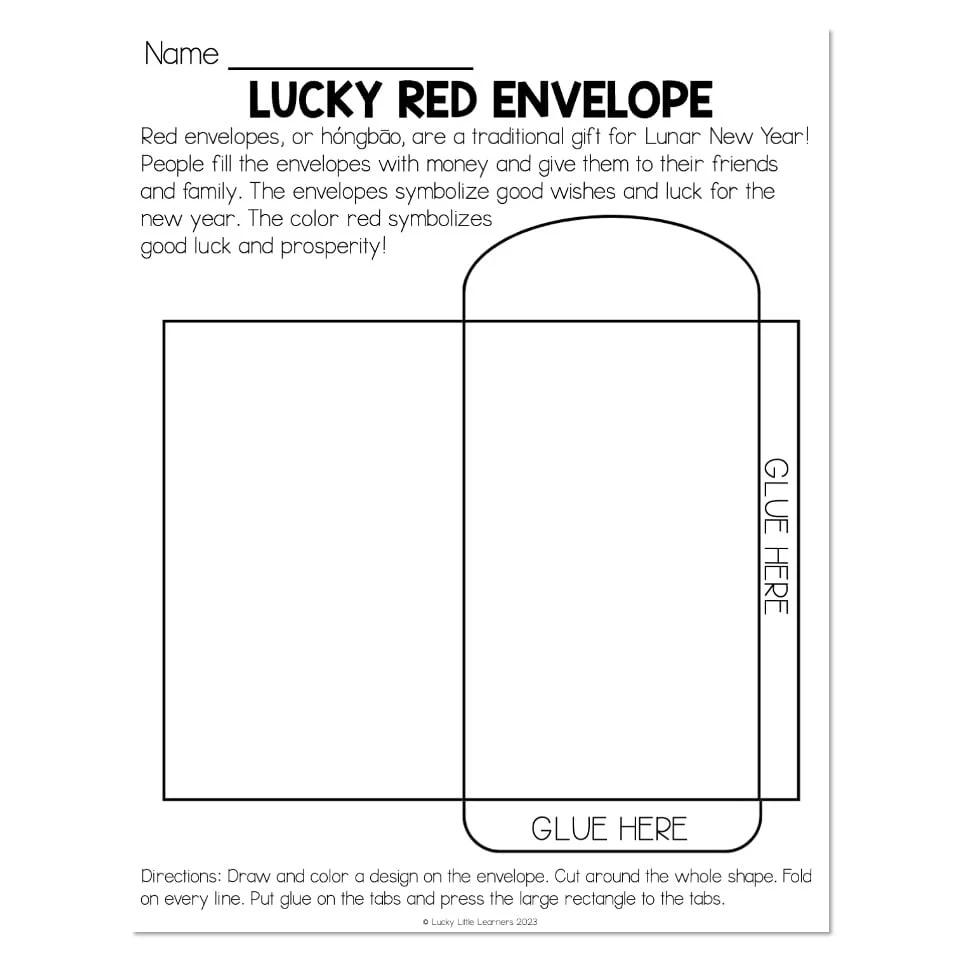 Lunar New Year Chinese Lucky Red Envelope
