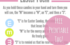 M Easter Poem Printable