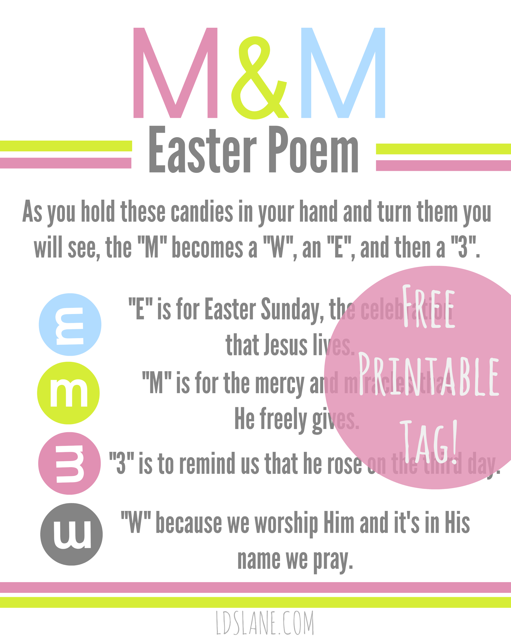 M Easter Poem Printable M Easter Poem Printable