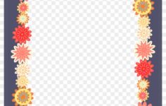 M2i8A0b1G6A0N4d3 Free Digital Scrapbooking Flower Frame Colorful Flower Borders And Frames