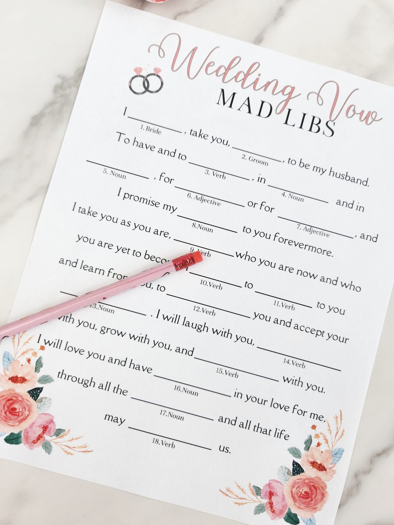 Mad Libs For Bridal Shower Free Printable Mad Libs For Bridal Shower Free Printable