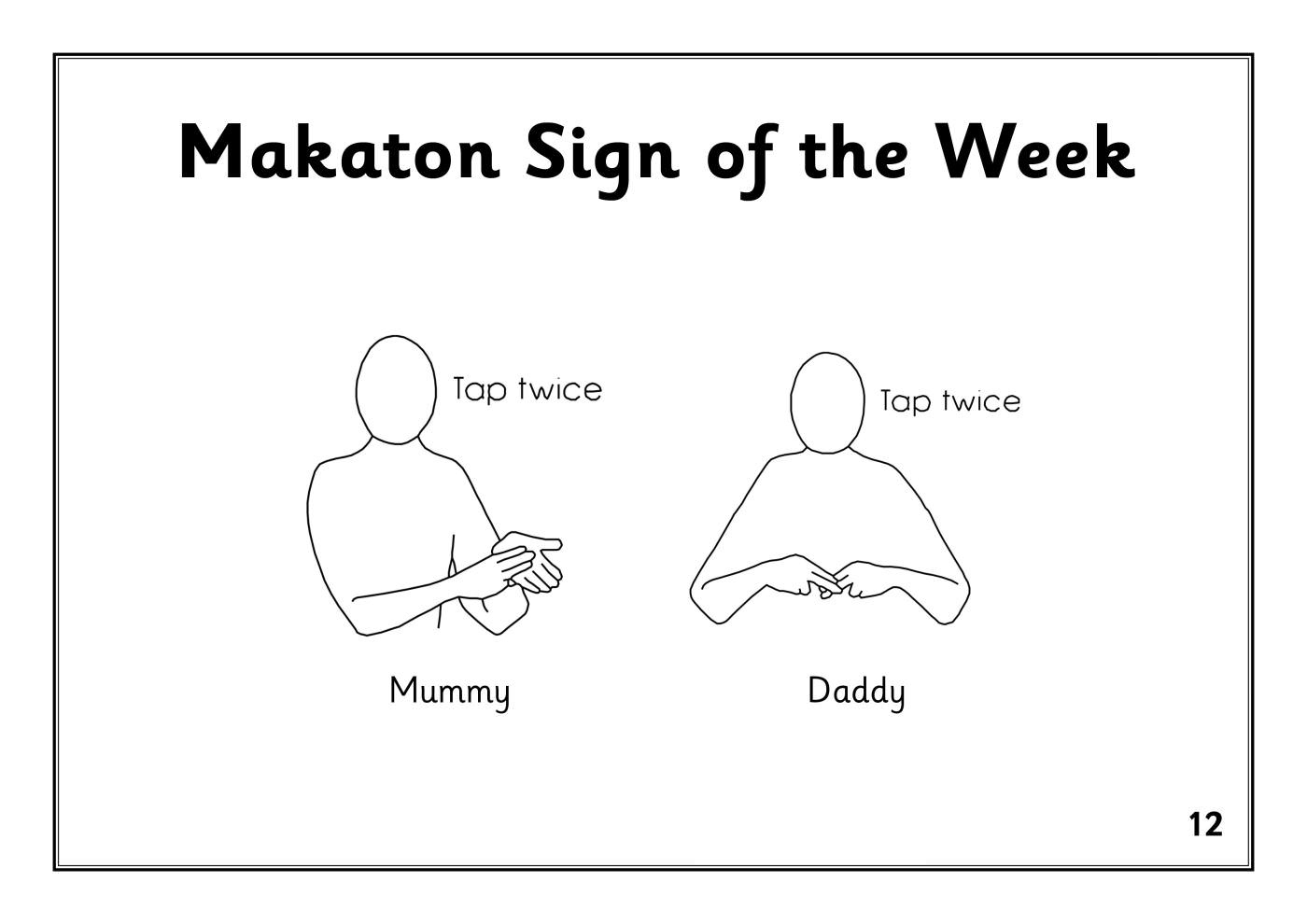 Makaton Sign Week Makaton Sign Week