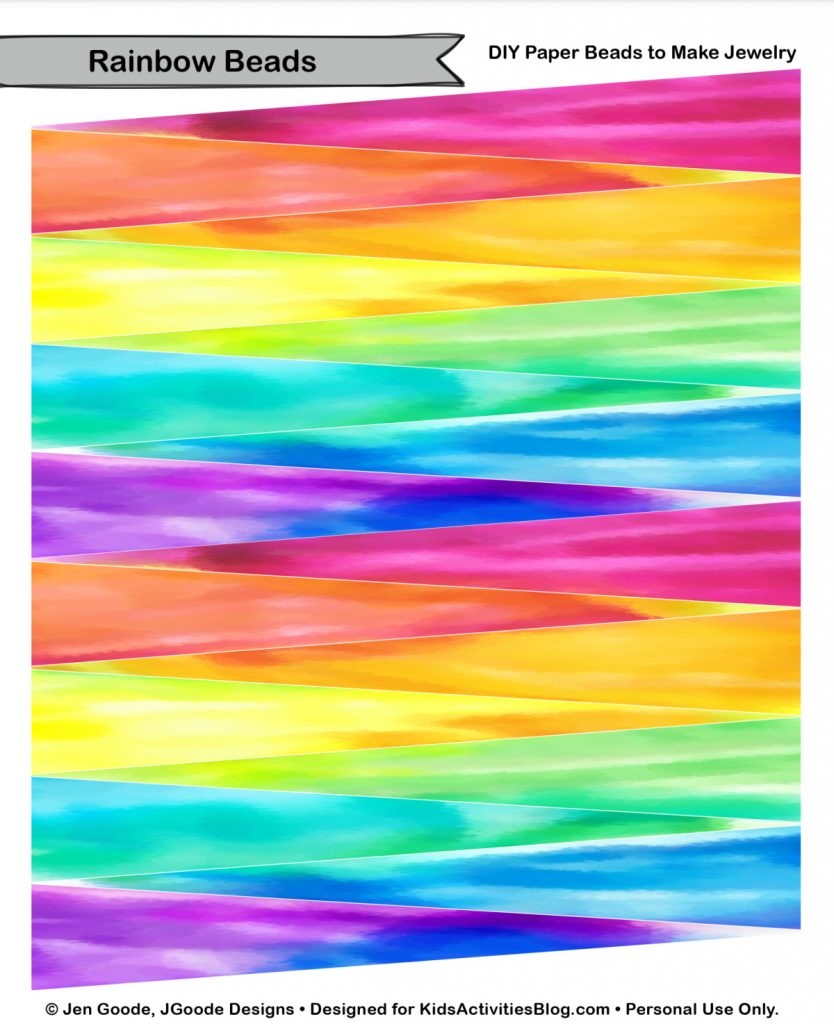 Make Rainbow Paper Beads Make Rainbow Paper Beads
