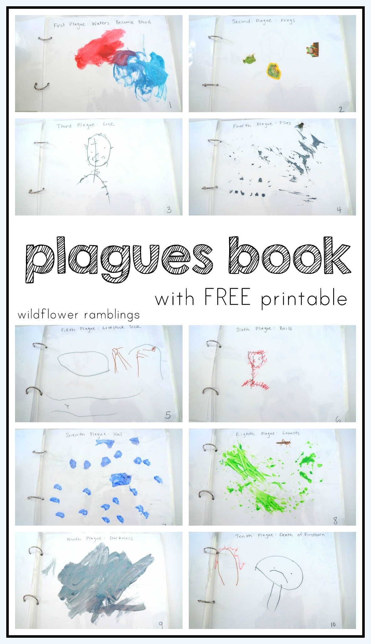 Make Your Own Plagues Book Free Printable Make Your Own Plagues Book Free Printable