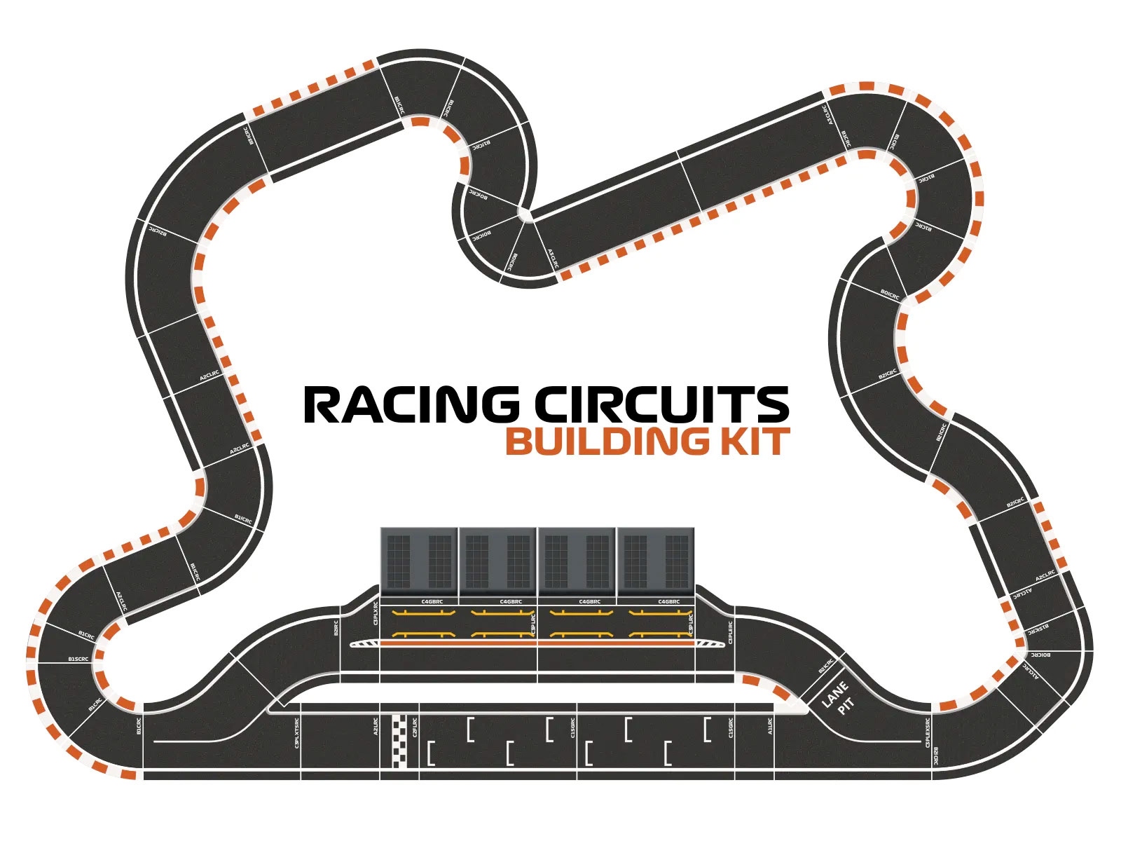Maker Presents Free Model Of A 3d Printed Formula 1 Race Track For Toy Cars 47135486