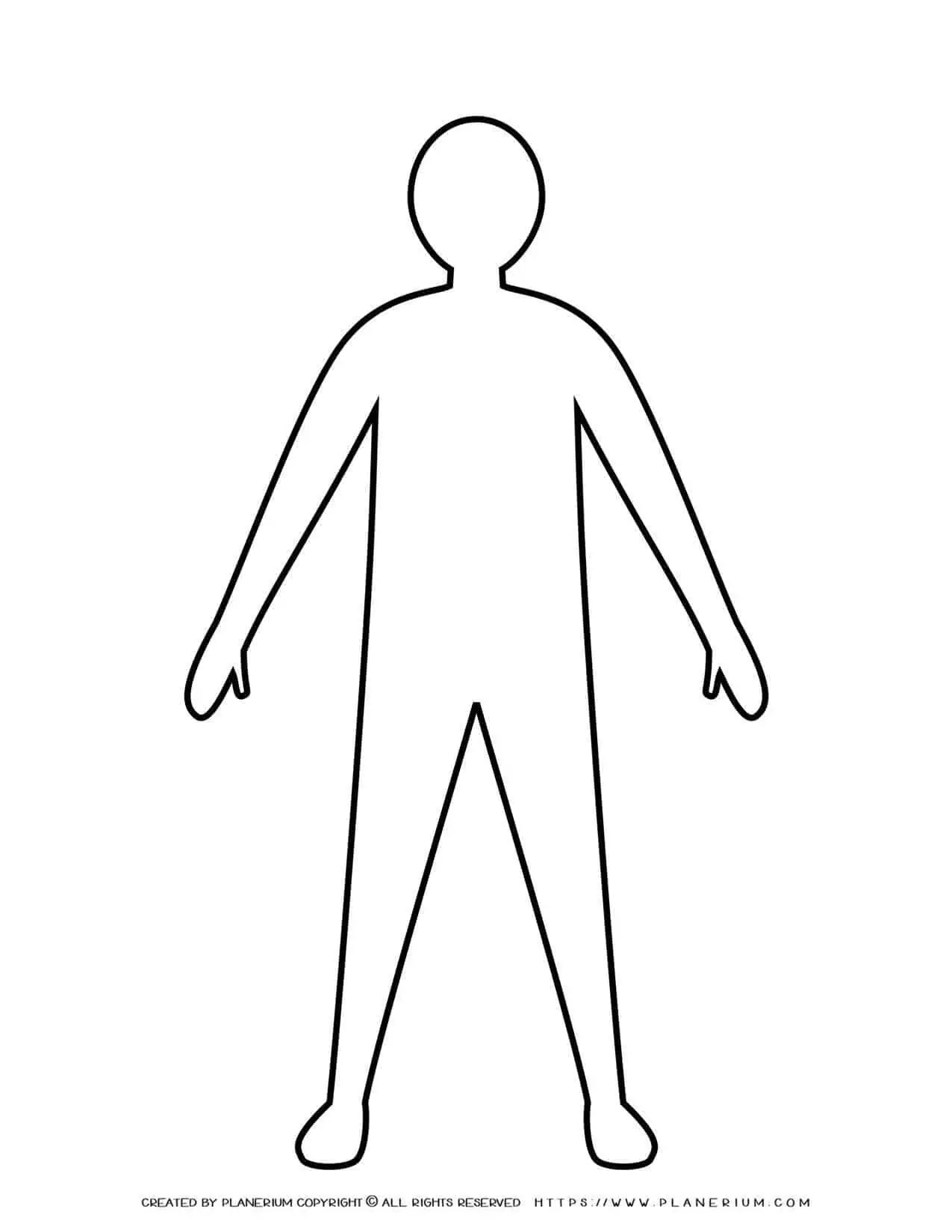 Free Printable Human Body Template Free Printable Human Body Template
