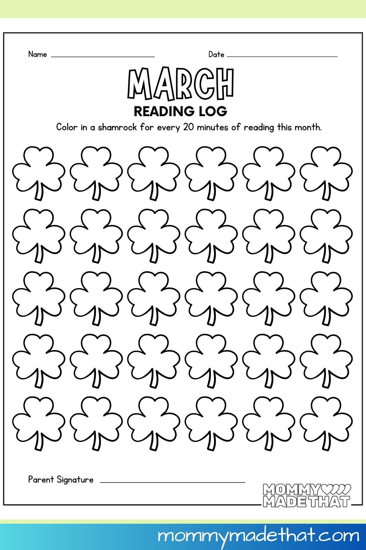 March Reading Log