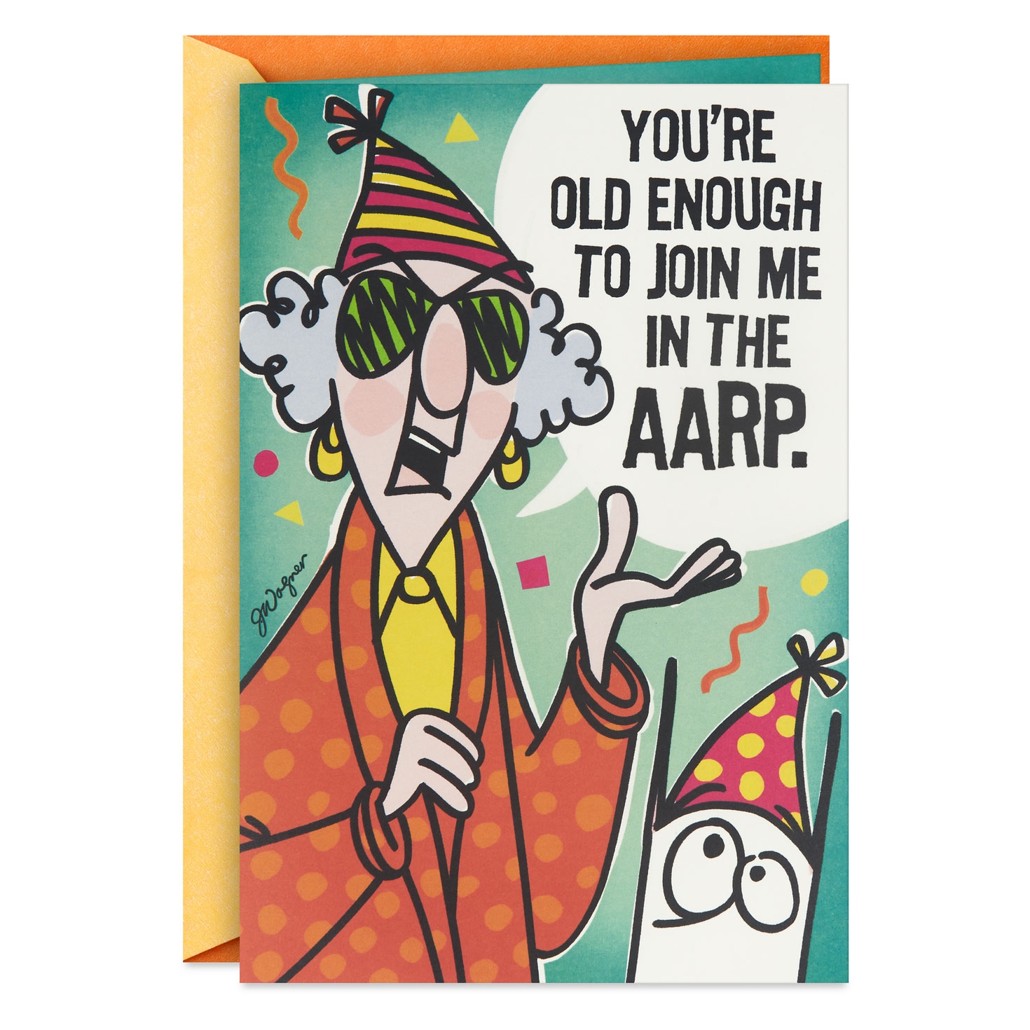 Maxine Its A a r p Time Funny Pop Up Birthday Card 599HBD4957 Maxine Its A a r p Time Funny Pop Up Birthday Card 599HBD4957