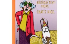 Maxine You Get A Card Dammit Funny Birthday Card 499HBD4914