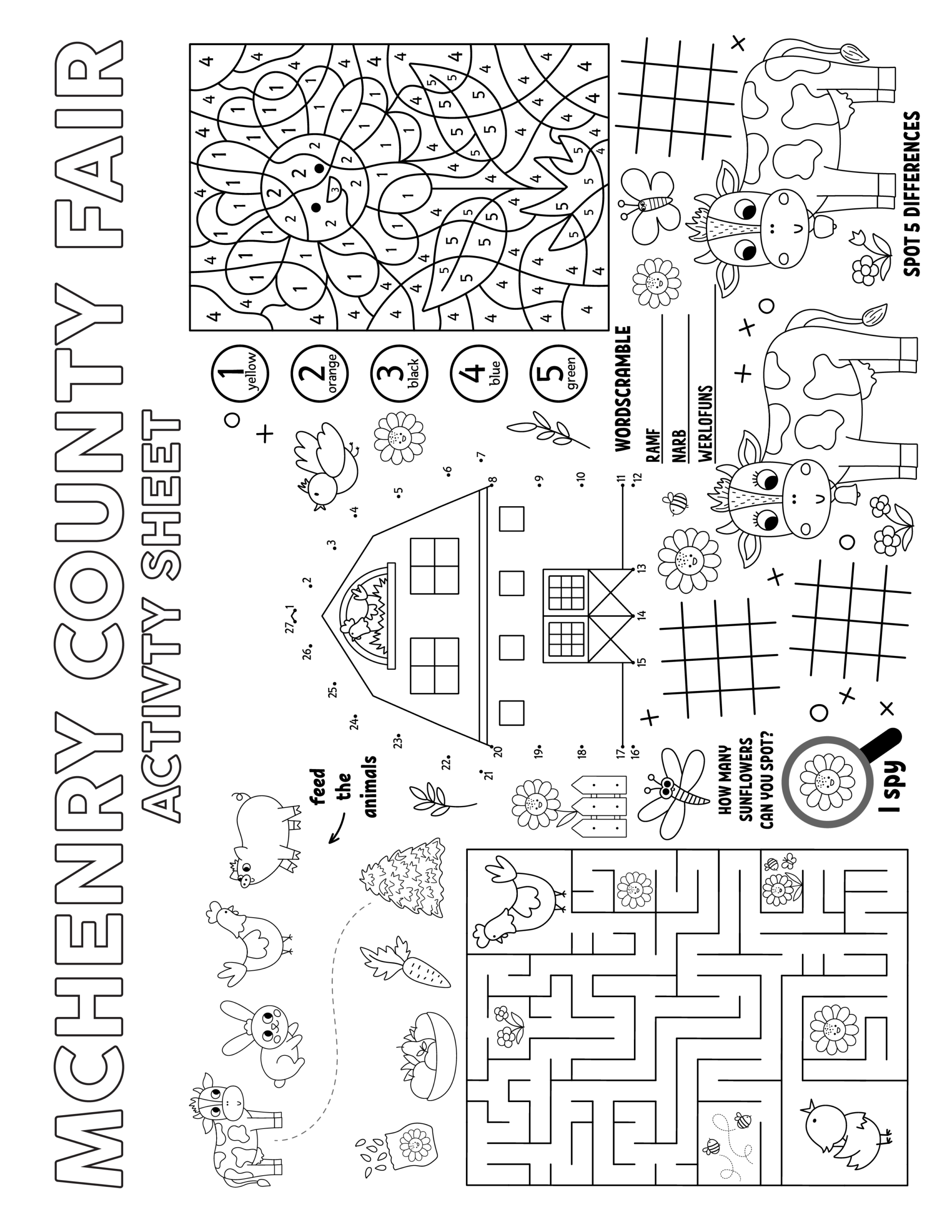 Mchenry County Fair Coloring Pages Mchenry County Fair Coloring Pages