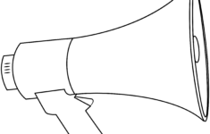 Megaphone Printable Template