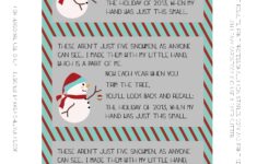 Melted Snowman Ornament Poem