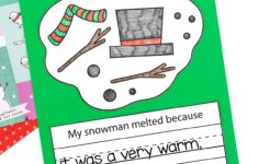 Melting Snowman Coloring Page