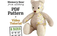 Memory Bear Pattern Keepsake Bear Memory