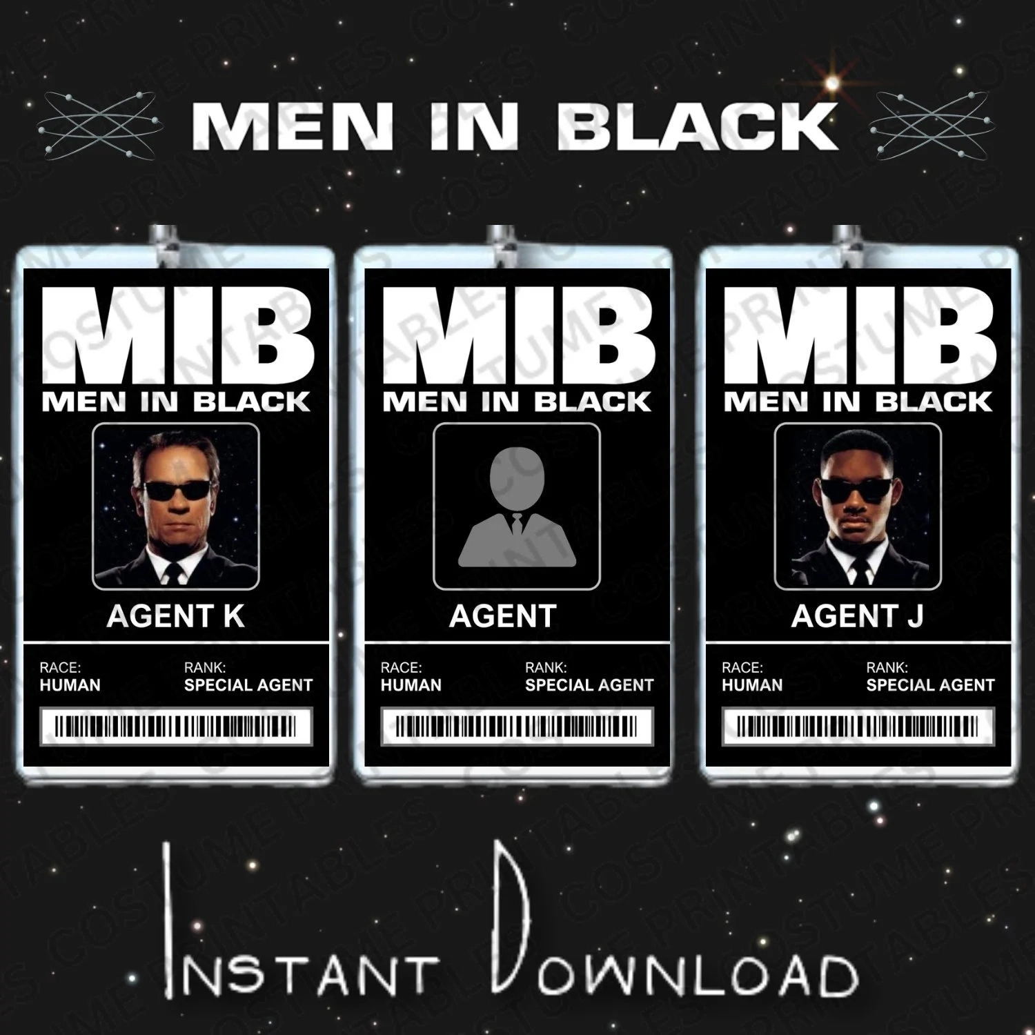 Men In Black Id Card Printable Cosplay Men In Black Id Card Printable Cosplay