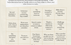 Mental Health Bingo