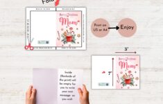 Merry Christmas Mom Card Printable