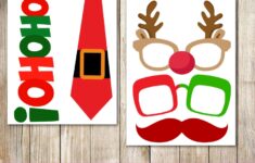 Merry Christmas Photo Booth Props Printable 01