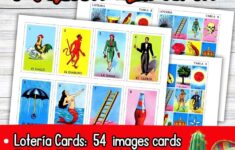 Mexican Loteria Game Printable Cards