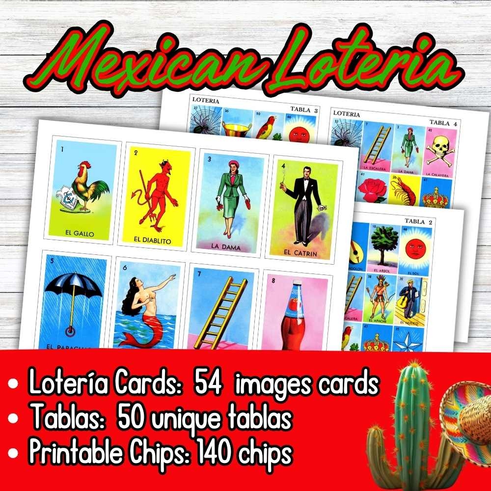 Mexican Loteria Game Printable Cards Mexican Loteria Game Printable Cards