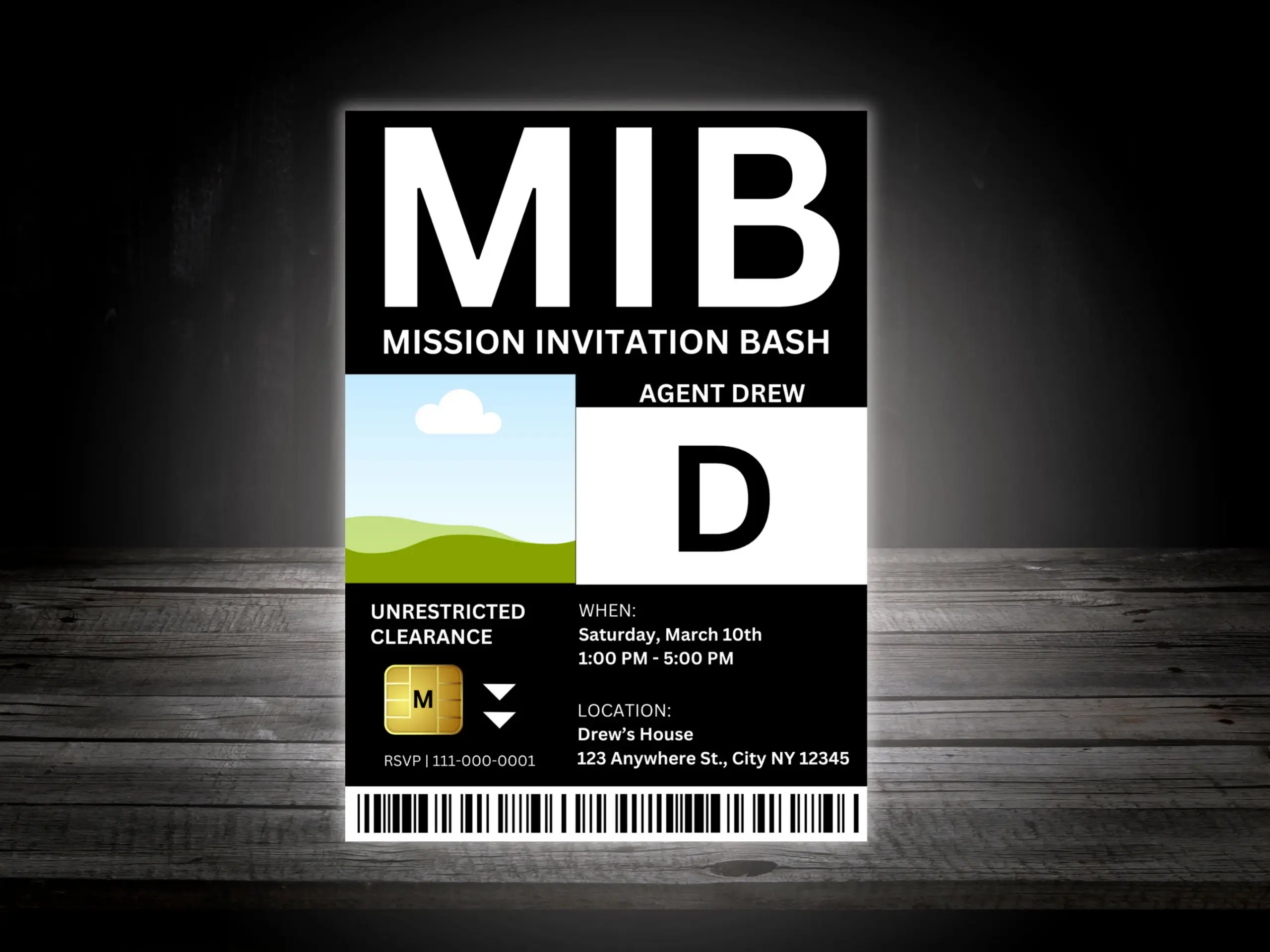Mib Id Template Printable Id Badge Mib Mib Id Template Printable Id Badge Mib