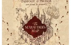 MightyPrint Harry Potter Marauders Map Graphic Art Print