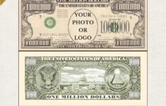 Million Dollar Bill Printable
