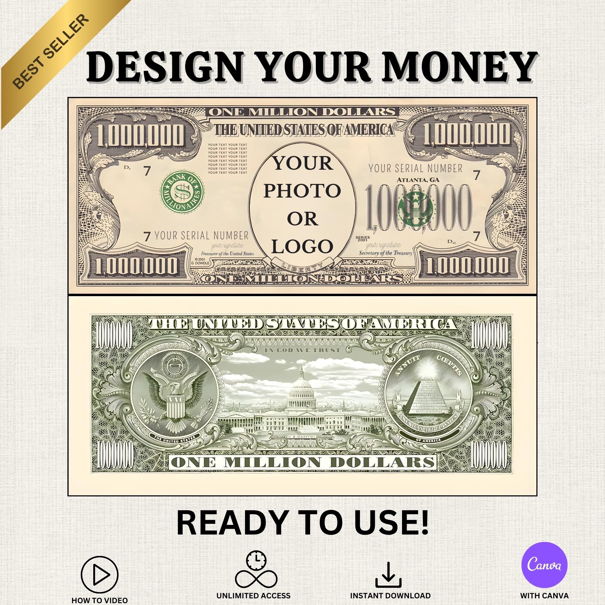 Million Dollar Bill Printable