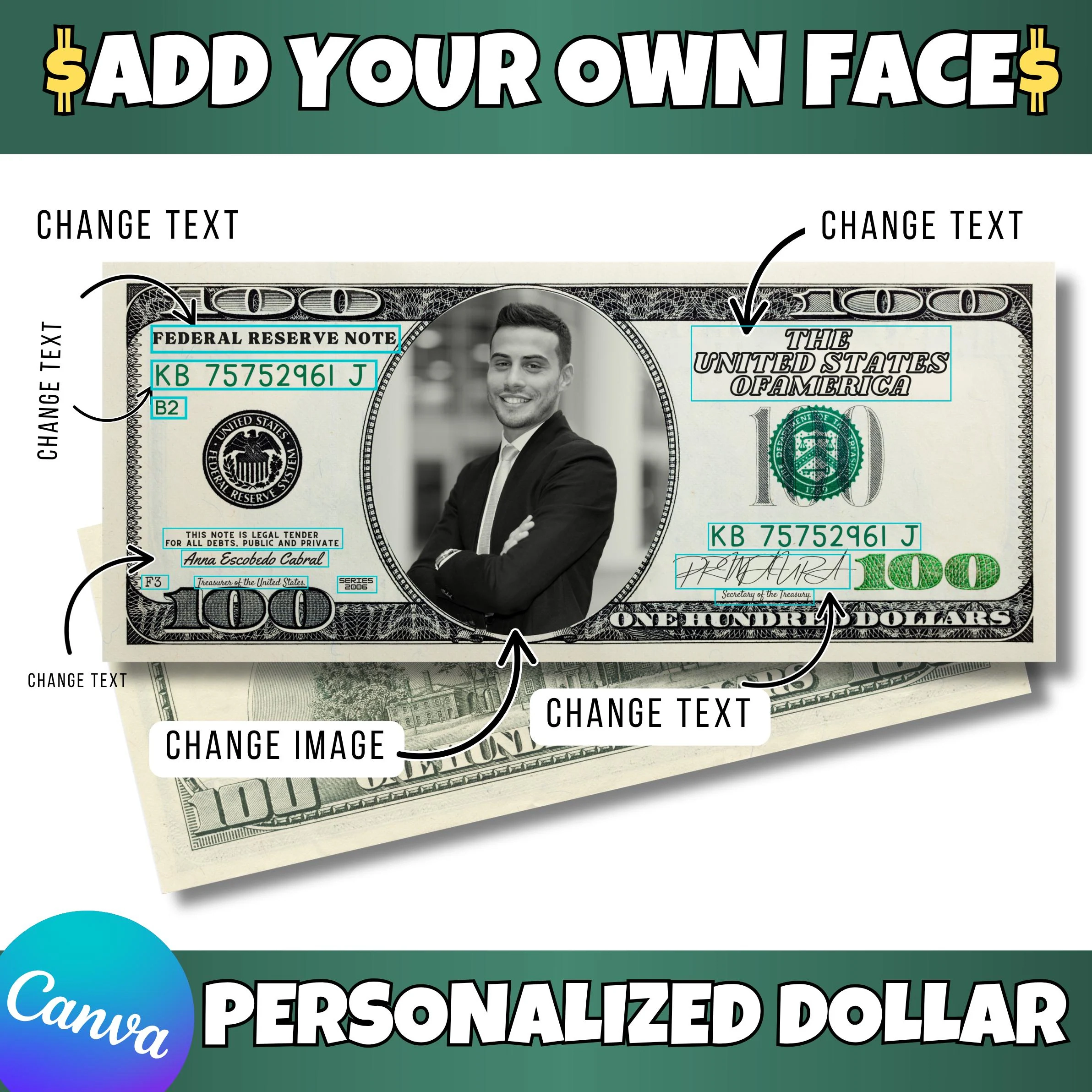 Million Dollar Bill Printable