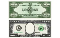 Million Dollar Bill Template Letter Page