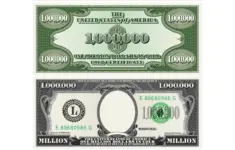 Million Dollar Bill Template Letter Page