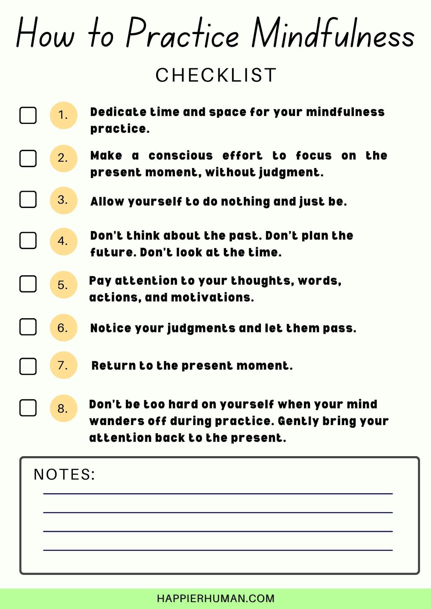 Mindfulness Worksheets