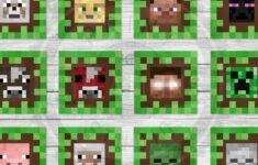 Minecraft Cupcake Toppers Printable