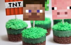 Minecraft Cupcake Toppers Wrappers
