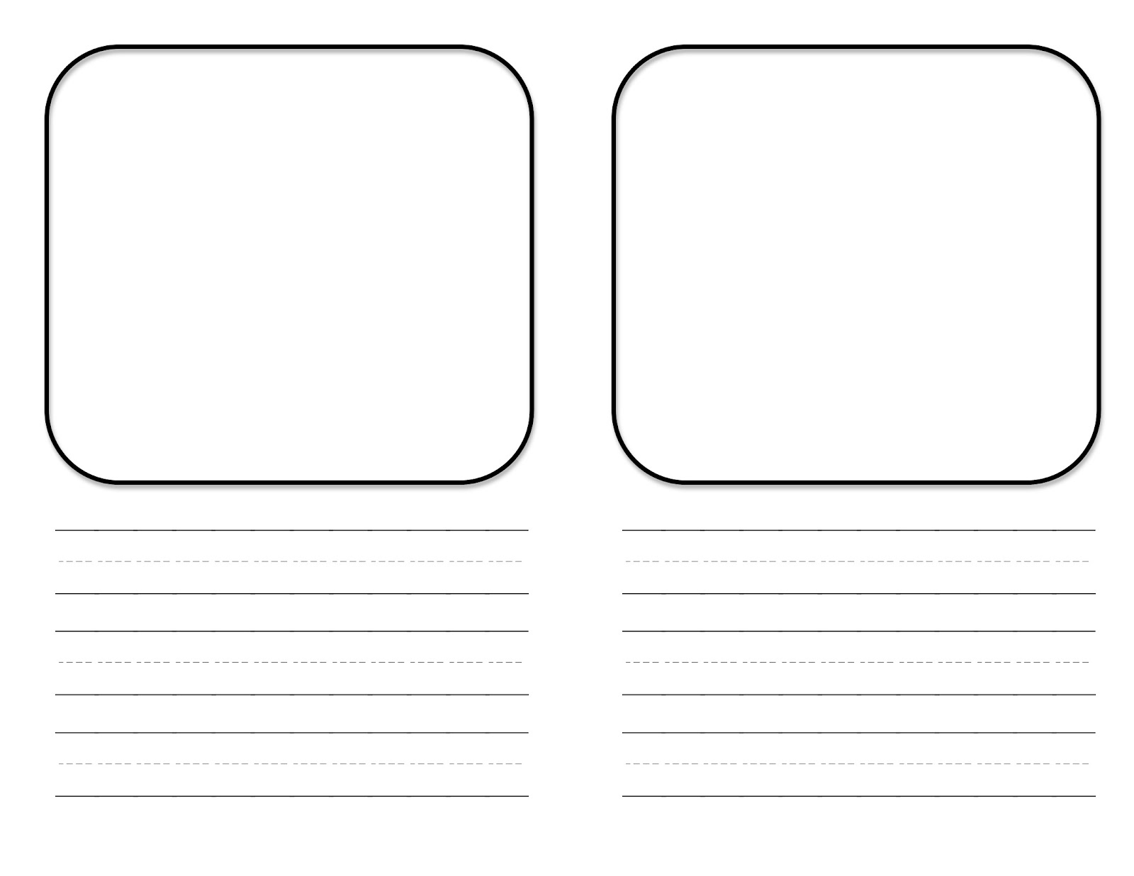 Mini Book Template Free Center