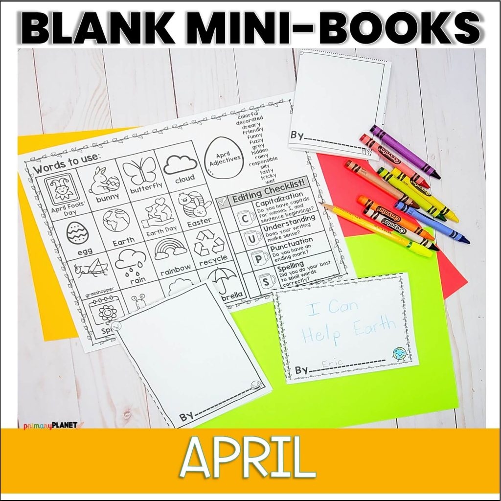 Mini Book Templates April Mini Book Templates April