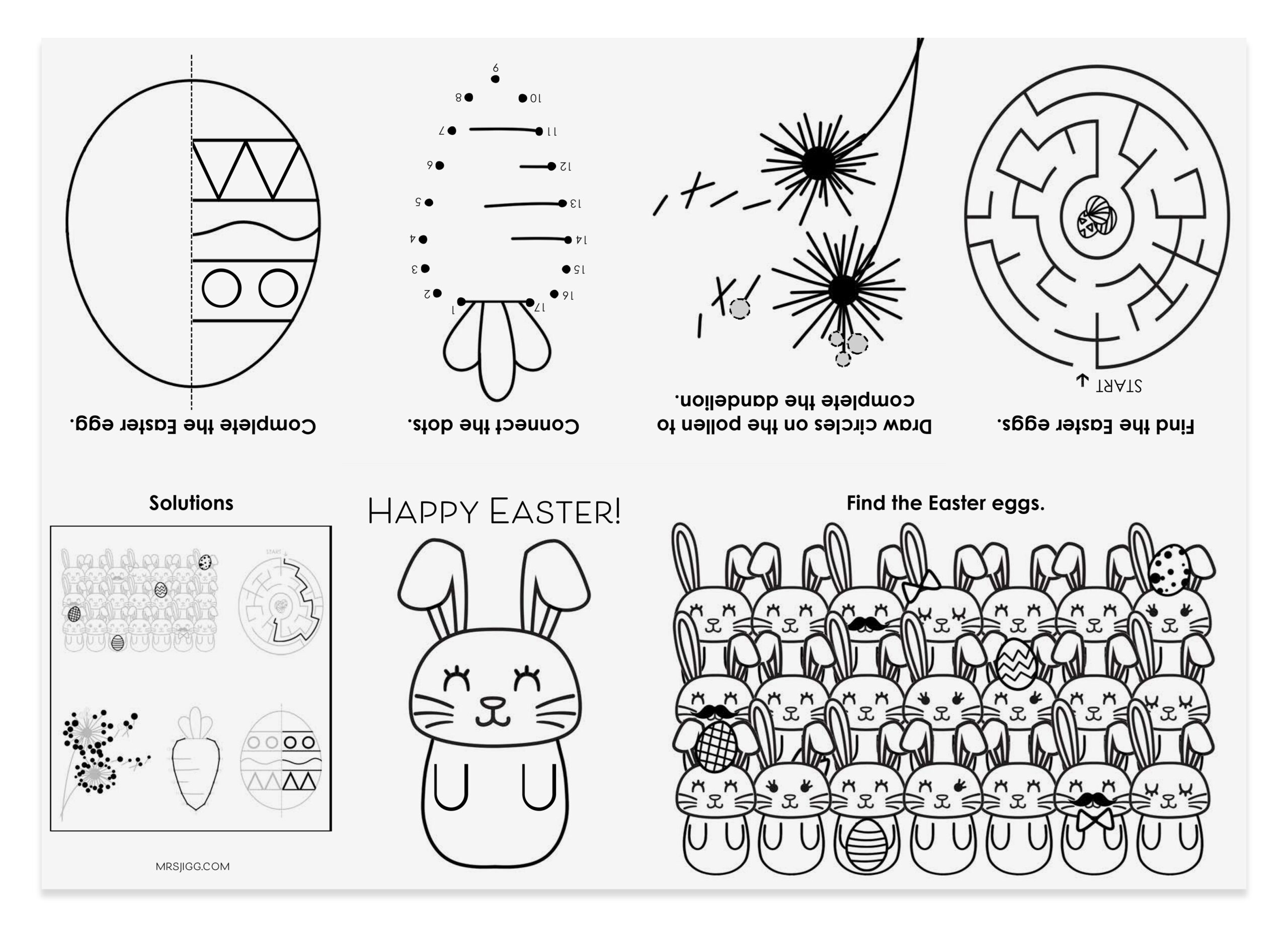 Mini Easter Activities Book Printable