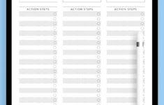 Minimal Monthly Goal Tracker
