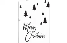 Minimalist Black And White Holiday Gift Tags